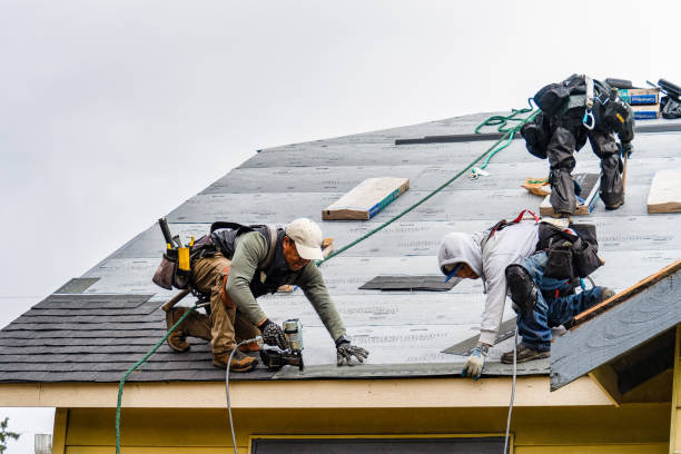 Professional Roofing technician working in Sylvia, KS